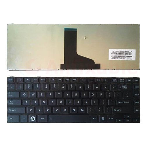 WISTAR Laptop Keyboard Compatible for Toshiba Satellite C800 C800D C805 C840 C840D C845 C845D Series (Black)Part number : MP-11B83US-920 AEBY3U00030